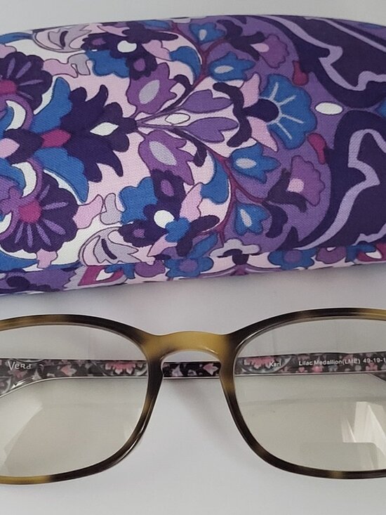 Vera Bradley Floral Case & Prescription Glasses Lilac Medallion Purple main image 5